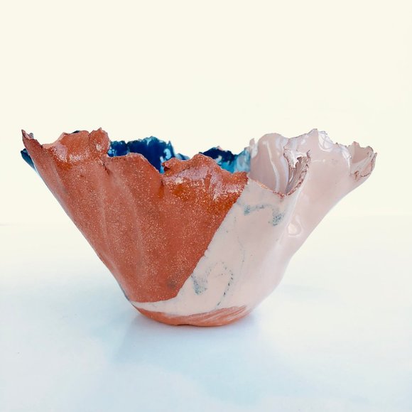 Handmade Glazed Ceramic Trinket Bowl / Dish - Picture 6 of 16